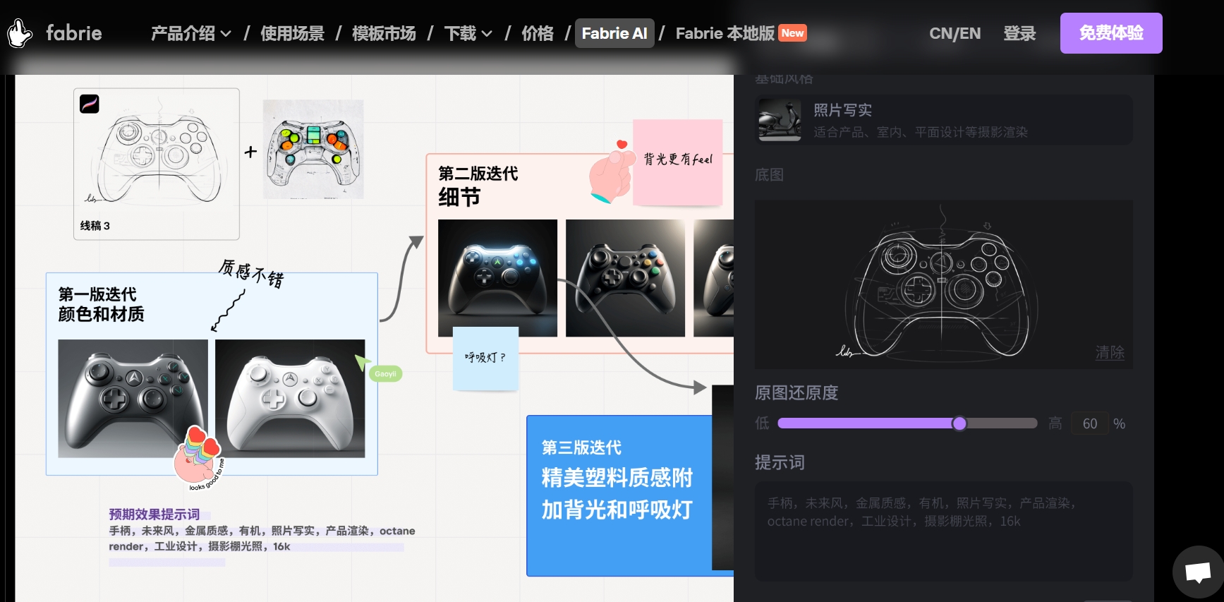 新手设计师入门：Fabrie AI 在线设计助手的核心功能详解 Fabrie AI、在线设计助手、AI 设计工具、智能排版 第1张
